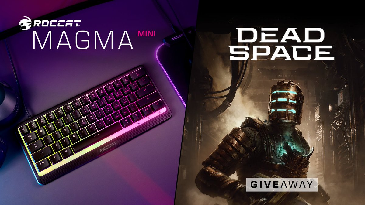 The Dead Space remake has arrived! 🪐 To celebrate, we're giving away a copy of the game and a Magma Mini ⌨️ To enter, simply follow @ROCCAT, like and retweet this post and tag a friend in the comments