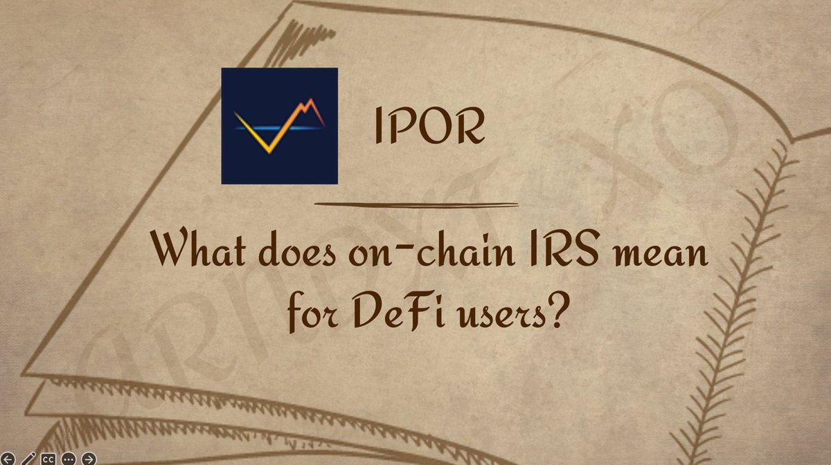 arndxt_xo's tweet photo. Interest Rate Swaps (IRS) is derivative that has a $450T market size in TradFi.

@ipor_io saw this market opportunity and brings IRS on-chain through its 3 innovative products. 

How can you participate in this on-chain IRS market? Breaking it down based on use cases 👇🧵 https://t.co/QBHXb9HCME