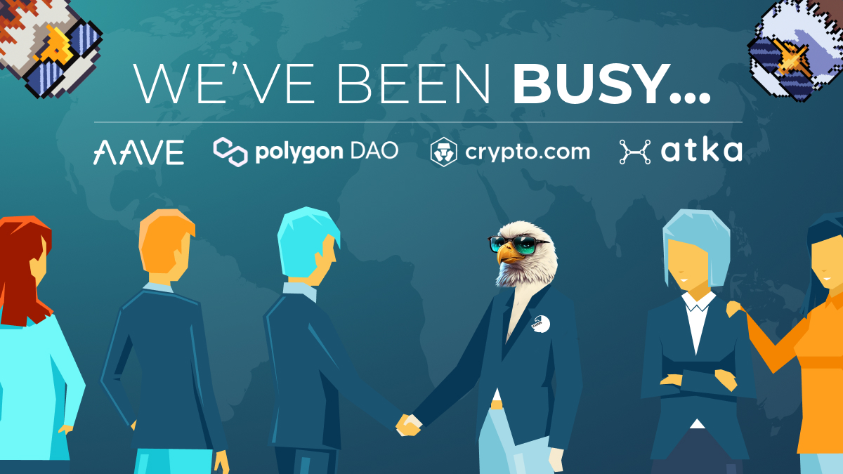 kairosloan's tweet photo. #GM builders
#Kairos has good friends🦅
@AaveAave 
@0xPolygonDAO 
@cryptocom 
@AtkaBlockchain 

We'll be announcing a ton more partnerships and integrations in the coming weeks👀

#Testnet Feb 1st, stay tuned aeronauts🫡 https://t.co/Bl7TVy9GJN
