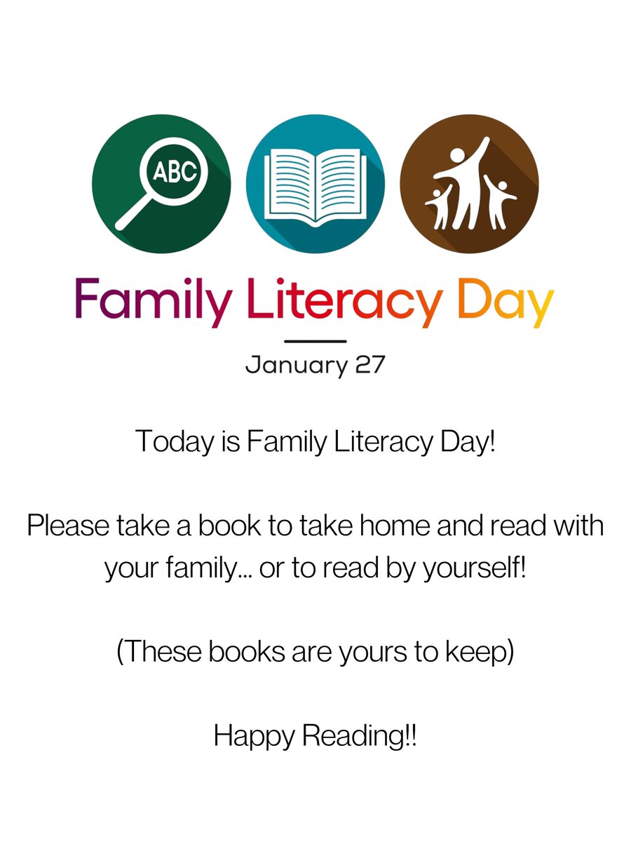 WinnipegAdultEd's tweet photo. Today is #FamilyLiteracyDay. Come up to the third floor and grab a book to take home and read with your family from the display outside the Library. We even have a few books sprinkled in there that parents might enjoy reading on their own! @abclifeliteracy https://t.co/zlm2LK0vjm