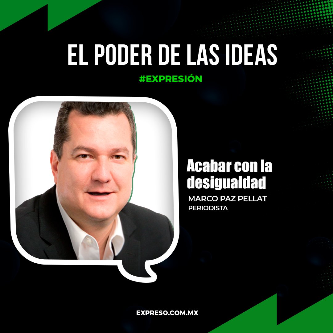 Expresoweb's tweet photo. "Acabar con la desigualdad", escribe @marcopazpellat en #ElPoderdelasIdeas
➡ https://t.co/GiwoGr8KoF
#EXPRESO #SomosTodos https://t.co/EADo6Daxog