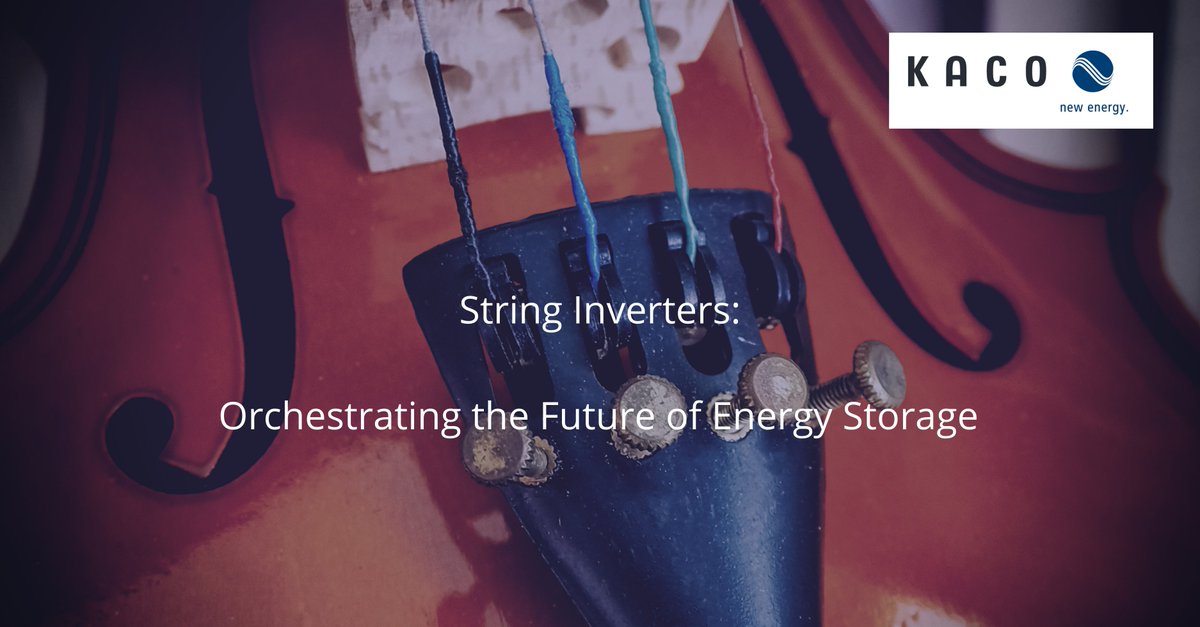 New white paper exploring the advantages of string inverters for battery storage systems through their high performance, extraordinary flexibility, and ease of use. Free download: kaco.energy/1stviolin 
#energystorage #battery #research #inverters #power #electronics