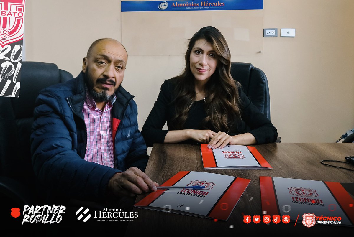 TecnicoUOficial's tweet photo. #PartnersRodillo
Aluminios Hércules es #Albirrojo 🔴⚪️
Por tercera temporada #AluminiosHercules es nuestro Sponsor oficial y forma parte de nuestro programa de patrocinio #PartnerRodillo2023.😎🇦🇹
Gracias por ser parte de la familia del #RodilloRojo. 🙌🏻
#TécnicoPresente https://t.co/mGtRnZtham