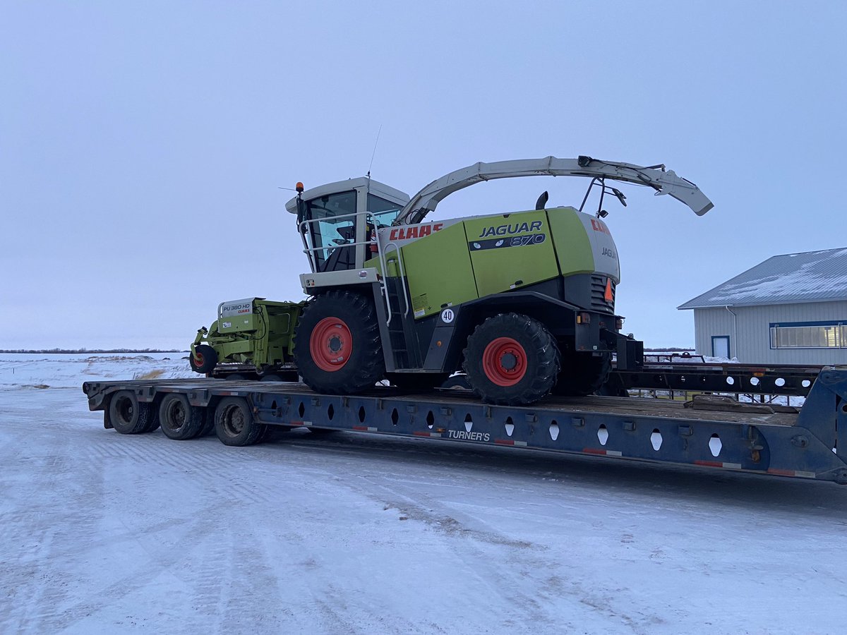 End of an era. We used this Jag to chop our feed for the last 11 years. Going to the RB sale in Saskatoon for the April 4th sale. #SaskAg #CdnAg @RitchieBrosAg