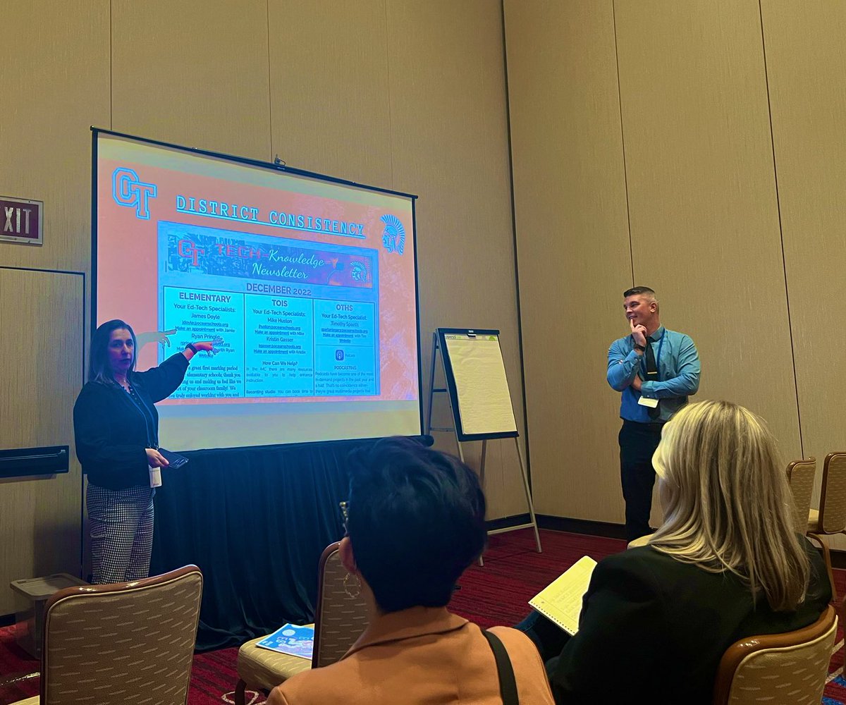 DerekTranchina's tweet photo. Always learn something new from my good friends and #EdTech media experts @otismediacenter @CoachPringle @OT_James_Doyle @ms_gasser @OTSpartanLegacy #Techspo23 ๐ https://t.co/noiCAGOtv6