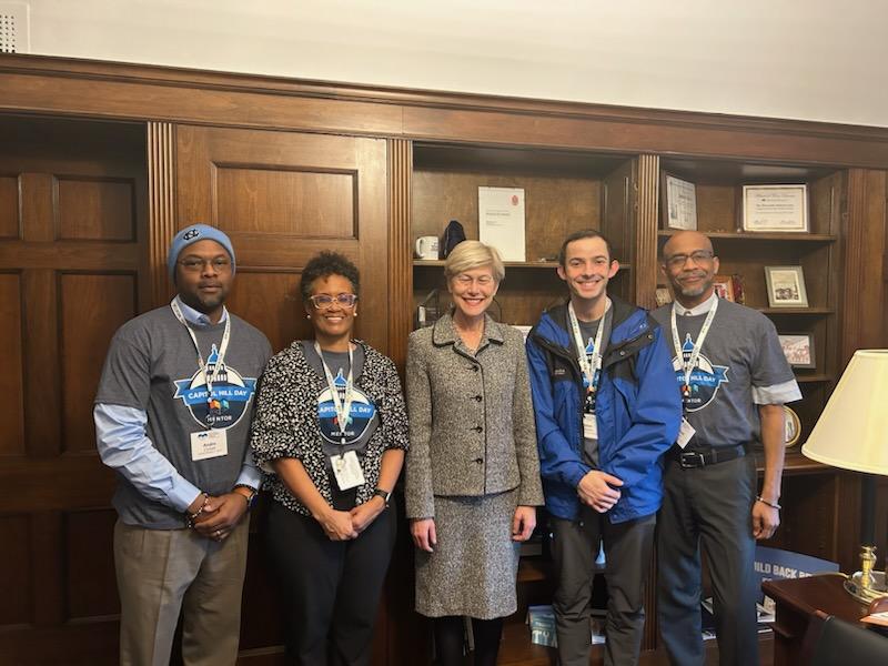 drhoades140's tweet photo. Team NC advocating for mentorship expansion on Capitol Hill. Met with Deborah Ross , the offices of Thom Tillis &amp; Ted Budd , Jeff Jackson and Wiley Nickel  
Grateful to @WCPSSEquity for facilitating this experience because 
'Youth are 25% of the population but 100% of the future' https://t.co/wJKPqy7gcq