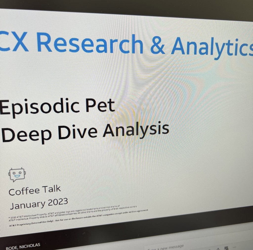 Hey we will look at ANY data on our team 😆 

This was a super fun way to start the morning guessing everyone’s pets 🐶 

#CXAnalytics #Teambuilding