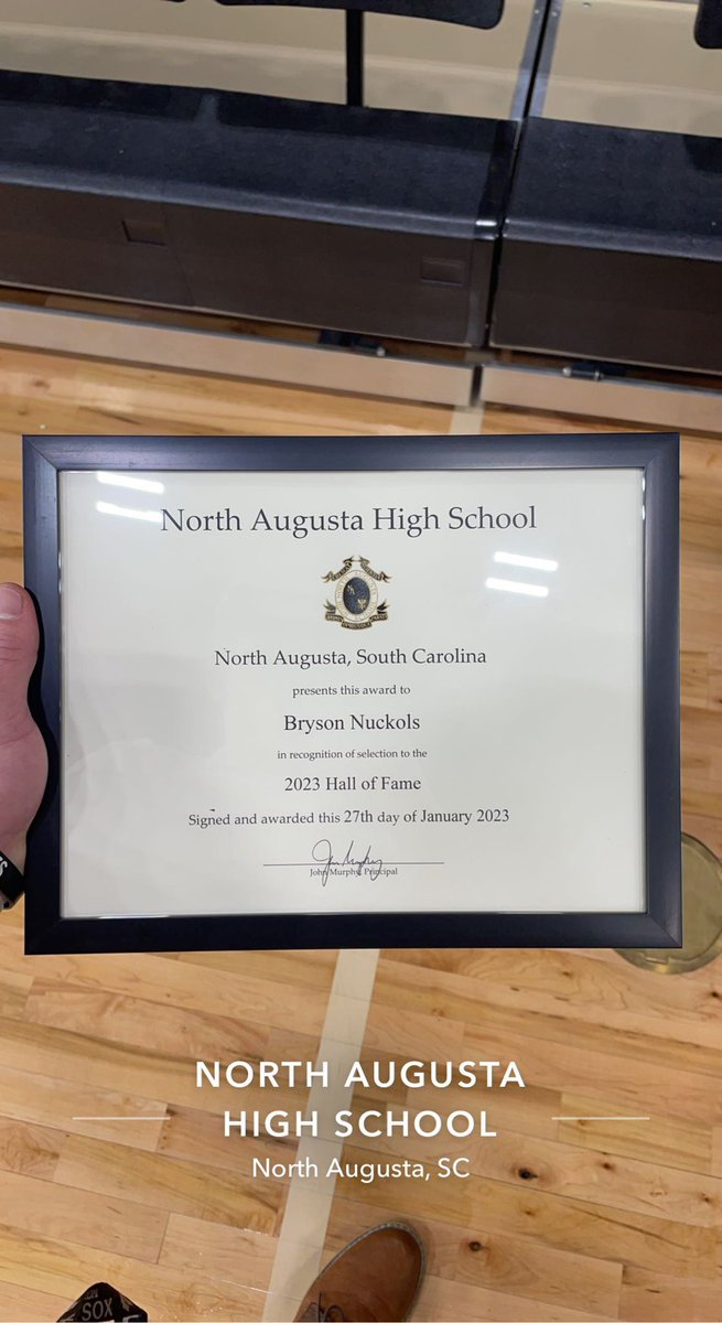 Thankful to have been inducted into the North Augusta High School Hall of Fame! <a href="/NorthAugustaHS/">North Augusta HS</a> <a href="/NAYJ_Baseball/">North Augusta Yellow Jackets Baseball</a> <a href="/JaySnyd74512914/">Jay Snyder</a>