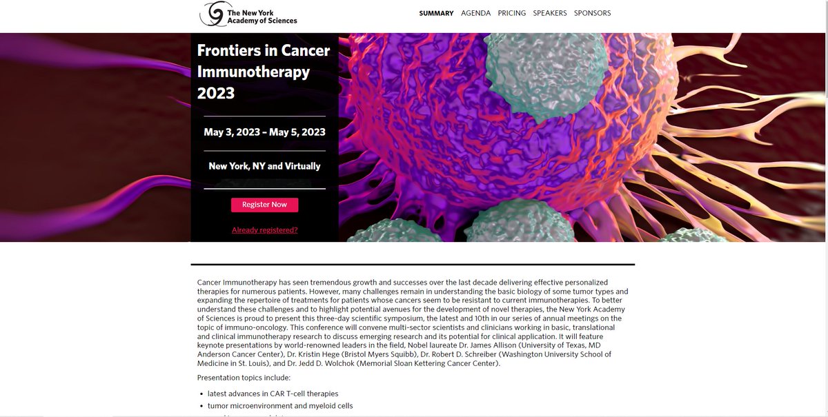 $NWBO NYAS May 3-5, 2023 Frontiers in Cancer Immunotherapy Scientific Organizing Committee. Dr. George Zavoico from Northwest Biotherapeutics is on committee.  Hmmm.   #DCVAX #Murcidencel #GBM