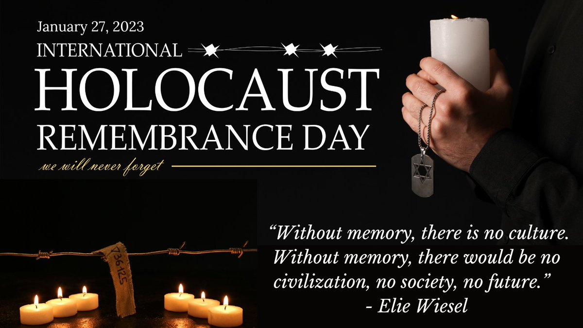 On #HolocaustRemembranceDay and the 78th anniversary of the liberation of Auschwitz-Birkenau, we remember the millions of lives taken and honor those who lived to tell their stories and help to educate future generations. Learn more about the Holocaust at ushmm.org.