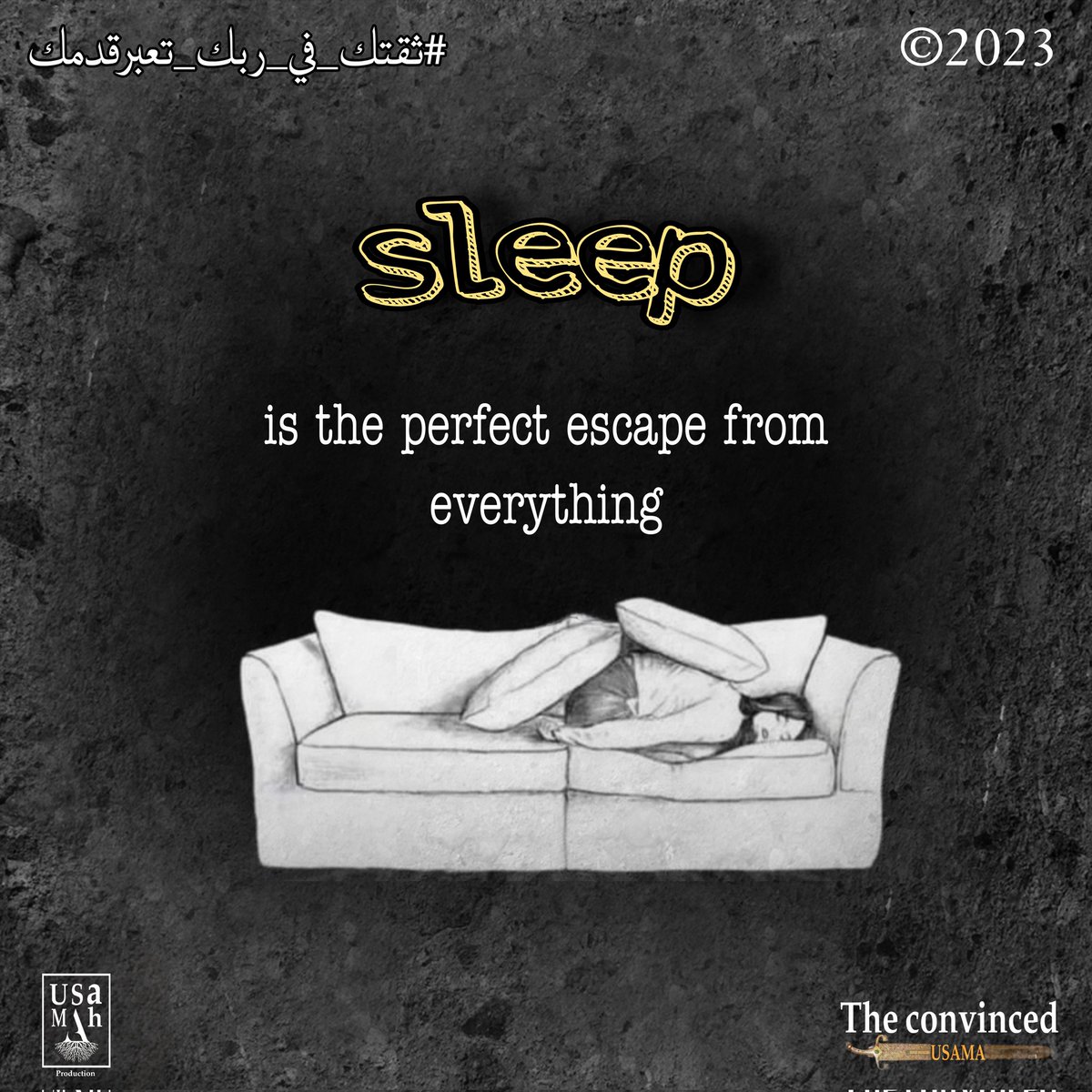 theconvinced's tweet photo. النوم هو الهروب المثالي من كل شيء 
#ثقتك_في_ربك_تعبرقدمك #UR #theconvinced 
#trind #like #share #love #explore  #edit #production #save https://t.co/TLmczcZSrO