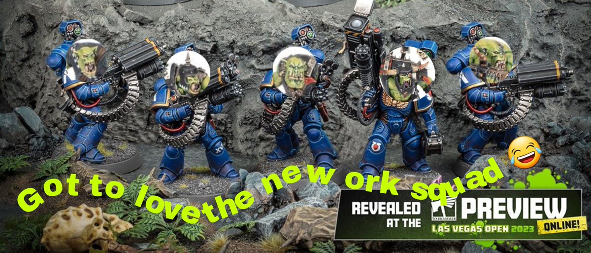 the_chilly_man's tweet photo. Anyone else excited for the new ork weapons? 😂

These Lootas gonna look epic!

#WarhammerCommunity https://t.co/NPSehjeo8A