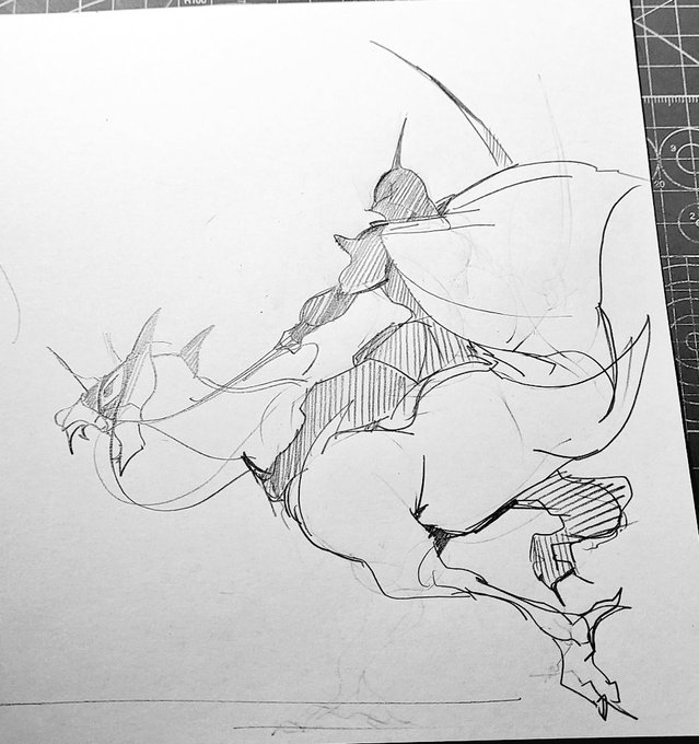 シルエットで躍動感を出したい 