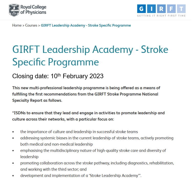 David Hargroves 💙 (@hargrovesdavid) on Twitter photo Delighted to launch the #GIRFTLeadershipAcademyStrokeSpecificProgramme a collaboration between <a href="/NHSGIRFT/">Getting It Right First Time (GIRFT)</a> <a href="/RCPhysicians/">Royal College of Physicians</a> <a href="/BIASPstroke/">British & Irish Association of Stroke Physicians</a> <a href="/TheStrokeAssoc/">Stroke Association</a> <a href="/TheKingsFund/">The King's Fund</a> <a href="/NHSLeadership/">NHS Leadership Academy 💙</a> An inclusive 1 yr P/T fully <a href="/NHSEngland/">NHS England</a> funded programme rcplondon.ac.uk/education-prac… <a href="/Deborah71247971/">Deb Lowe💜</a> Delighted to launch the #GIRFTLeadershipAcademyStrokeSpecificProgramme a collaboration between <a href="/NHSGIRFT/">Getting It Right First Time (GIRFT)</a> <a href="/RCPhysicians/">Royal College of Physicians</a> <a href="/BIASPstroke/">British & Irish Association of Stroke Physicians</a> <a href="/TheStrokeAssoc/">Stroke Association</a> <a href="/TheKingsFund/">The King's Fund</a> <a href="/NHSLeadership/">NHS Leadership Academy 💙</a> An inclusive 1 yr P/T fully <a href="/NHSEngland/">NHS England</a> funded programme rcplondon.ac.uk/education-prac… <a href="/Deborah71247971/">Deb Lowe💜</a>
