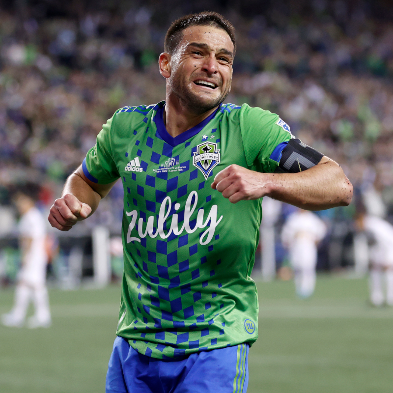 FIFAWorldCup's tweet photo. “The best Sounder of all time.” 💪 🇺🇾 

@SoundersFC's captain fantastic Nico Lodeiro, leading them to the #ClubWC