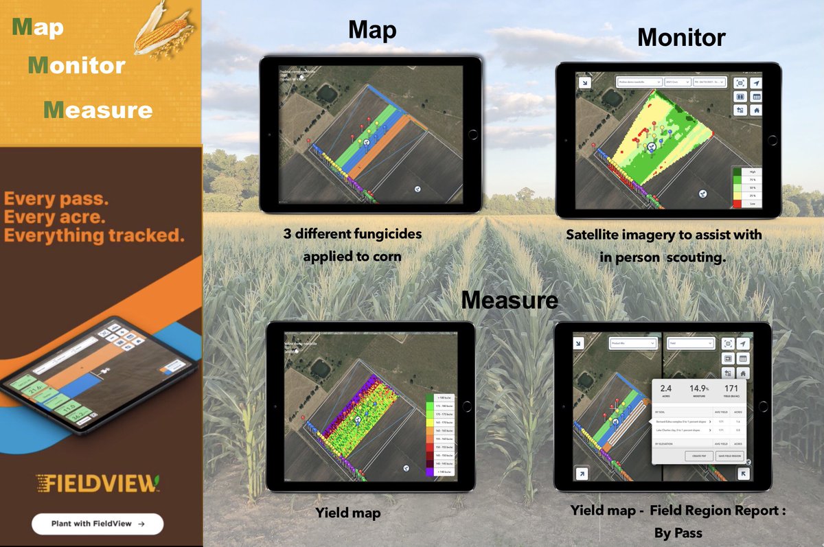 fieldviewhelp's tweet photo. Want an easy way to track split trials? Map, monitor and measure every acre this season with FieldView ⬇️ #AgTwitter #Plant23 https://t.co/GlD0CNZojj
