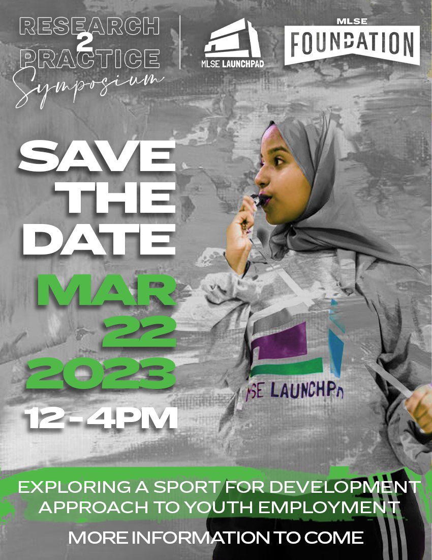 Save the Date for Research to Practice 2023. 📣🗓️

Join us on March 22 when we'll be flipping the script and bringing Practice to Research through discussions on the use of sport and movement to strengthen youth employment outcomes! 
#BridgetheGap #ResearchtoPractice