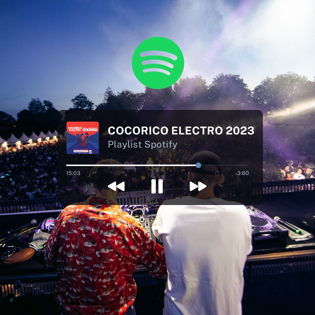 🐔☀️ Profitez du week-end au son du festival ✅ La playlist officielle ➡️🎧 open.spotify.com/playlist/3kiP5… 😏 À écouter sans modération 

🏰 Pour vibrer en live cet été : cocorico-electro.fr/billetterie/
#spotify #cocoricoelectro #festival #electro