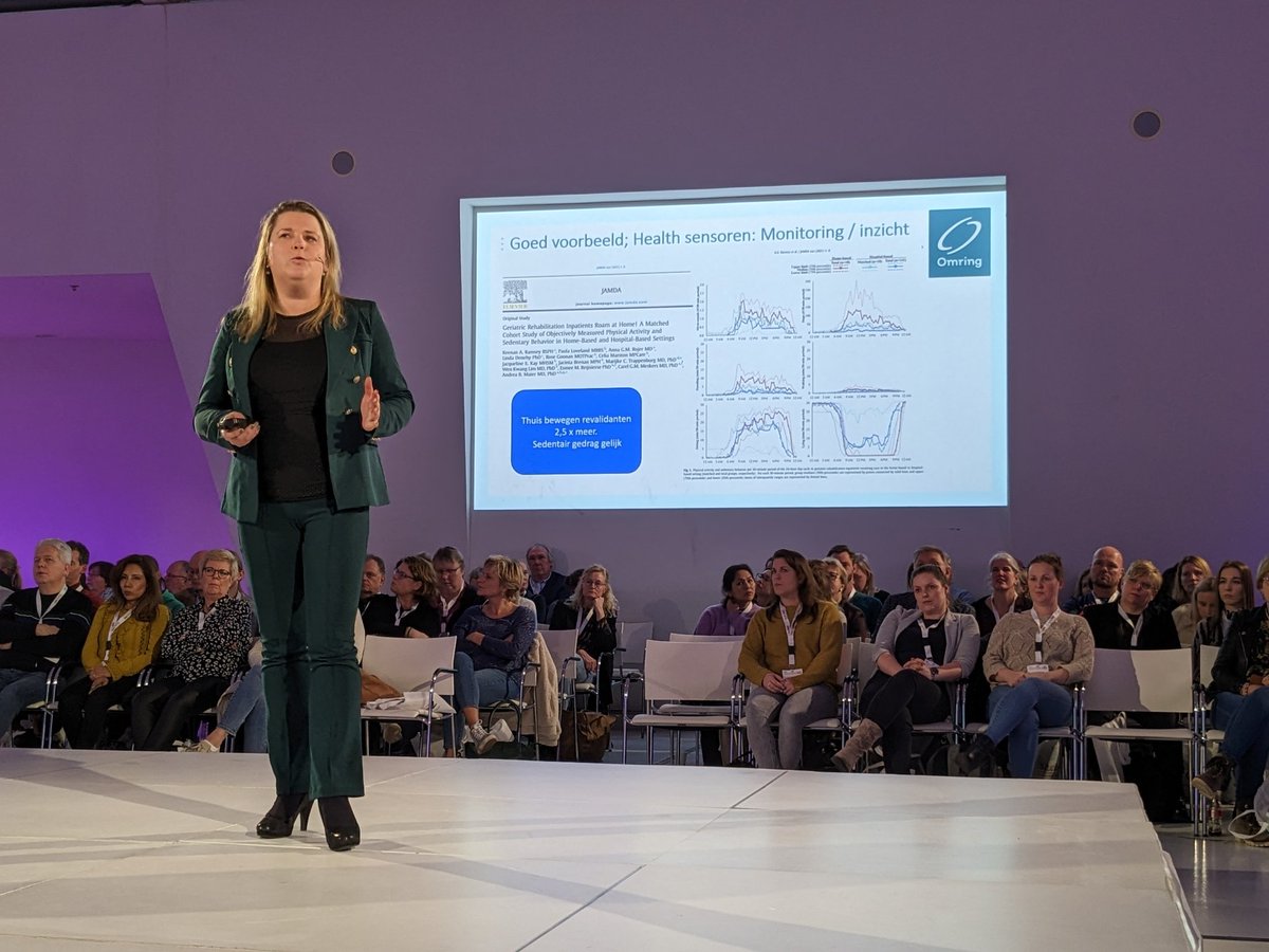 Mooie bijdrage van <a href="/marijeholstege/">Marije Holstege</a> en <a href="/jong_kitty/">Kitty de Jong</a> op het #studioGRZ jaarcongres over het gebruik van technologie op blended wijze in de geriatrische revalidatie, een samenwerking tussen onderzoek en innovatie.