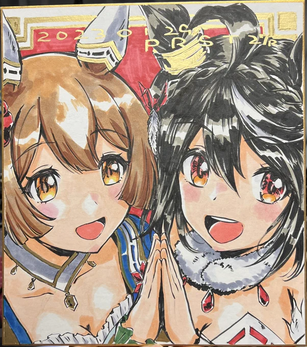 大色紙も描いてます・゜・(ノД`)・゜・ 