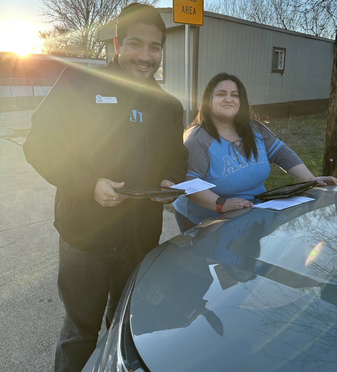 Rockwall went out at golden hour to spread the word of fiber and help our community become #gigillionaires! Proud of <a href="/longoria_ntx/">Crystal Longoria</a> &amp; <a href="/ovo_velasco/">Octavio Velasco</a> for growing the business in big ways! #MiRmoves  <a href="/GilbertDavisNTX/">Gilbert L Davis</a> <a href="/Rainey_5335/">Rainey</a> <a href="/dbustamante1210/">David Bustamante</a>
