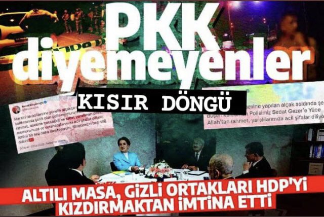 Millet ne çekti bu KISIR DÖNGÜ lerden! Biz çocukken koalisyon hükümetleri kurulur, sonra ortaklardan biri hükümetten ayrılır ve sonuç hükümet düşerdi. 3-4 aylık ömrü olan onlarca hükümet. İşte yine Türkiye'yi mahkum etmek istedikleri şey bu!