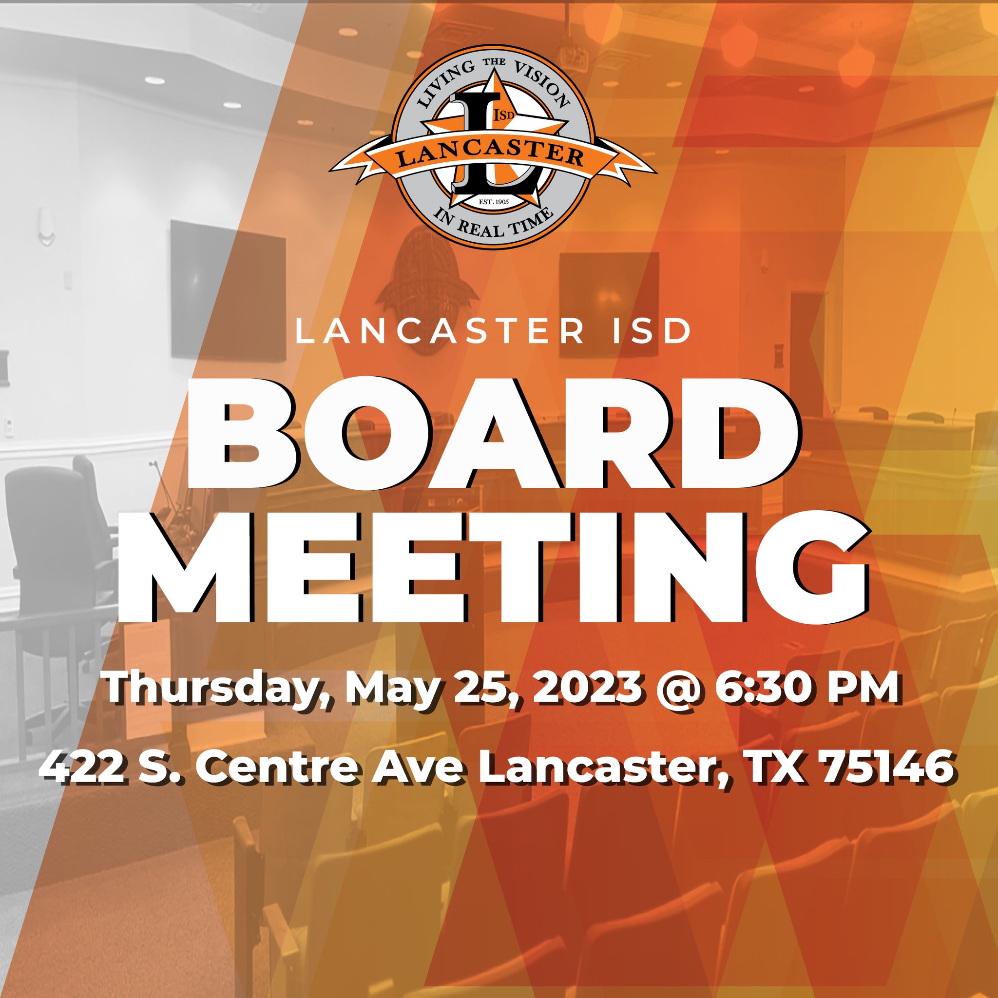 Lancaster I.S.D. on Twitter "Tonight’s school board meeting will begin