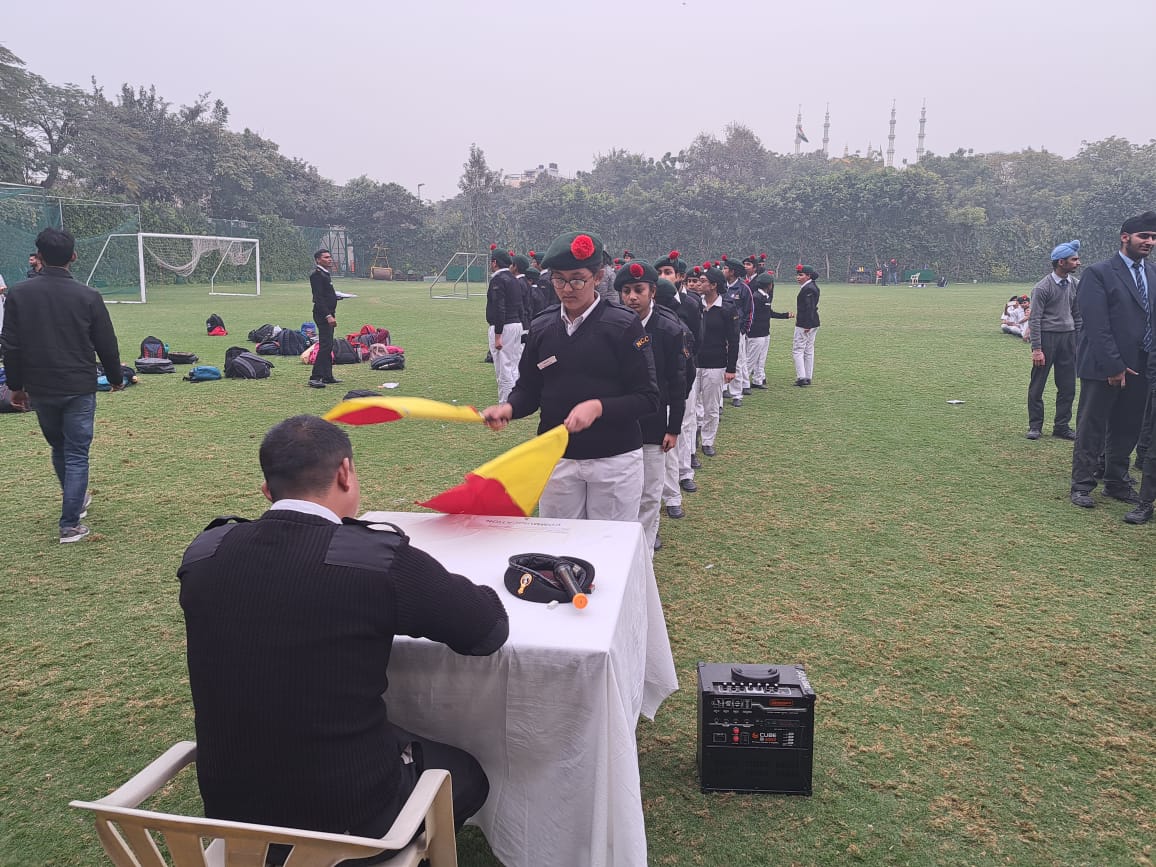 dpsfbd19's tweet photo. NCC A-Certificate exam for Junior Wing and Junior Division cadets of Naval wing for all schools under 1 HR Naval NCC Unit, Faridabad was conducted at DPS Faridabad on January 25, 2023. https://t.co/HwAiN5Z0Ai