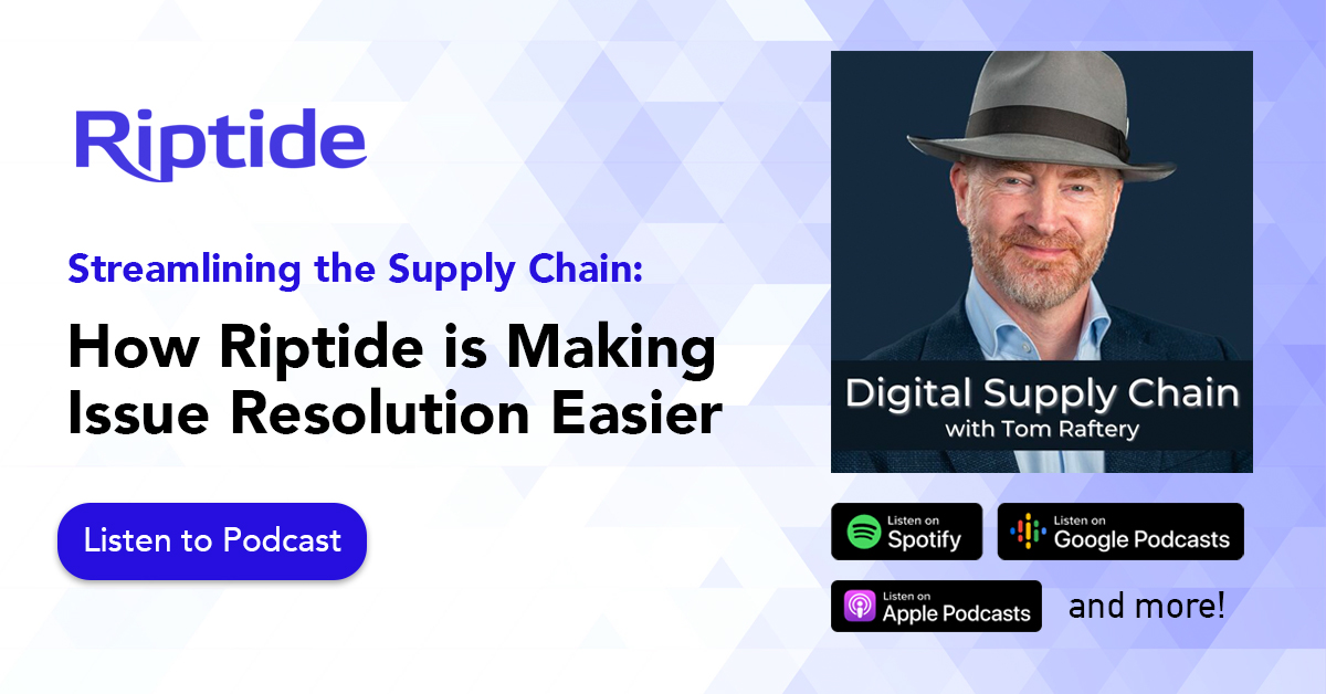 Riptide CEO and Co-Founder Doug Marinaro joined host @TomRaftery on The Digital Supply Chain Podcast to discuss how Riptide enables customer service processes to bend instead of break.

Listen here! riptidehq.com/news/riptide-f…

#digitalsupplychain #logistics #lastmile