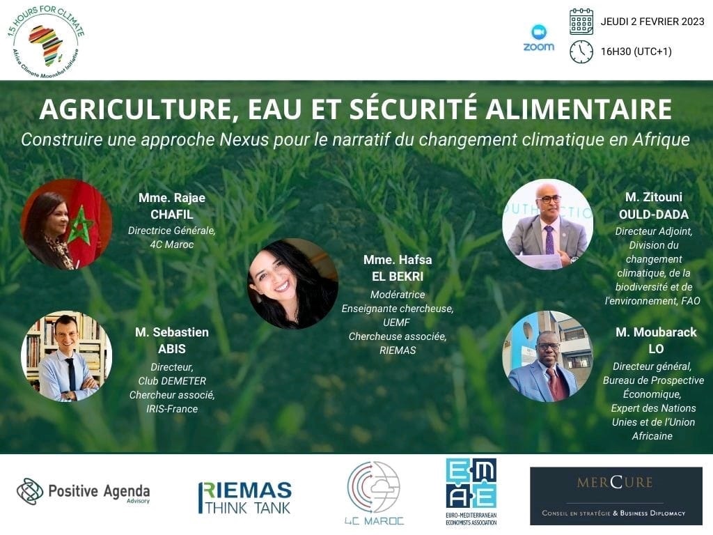 #Tableronde : Nous avons le plaisir de vous inviter à la 1ère table-ronde des 1.5 Hours for Climate - Africa Moonshot Initiative avec des speakers de haut-niveau autour de la thématique "Eau, Agriculture et Sécurité Alimentaire".
Pour plus d'informations : bit.ly/406XPOs