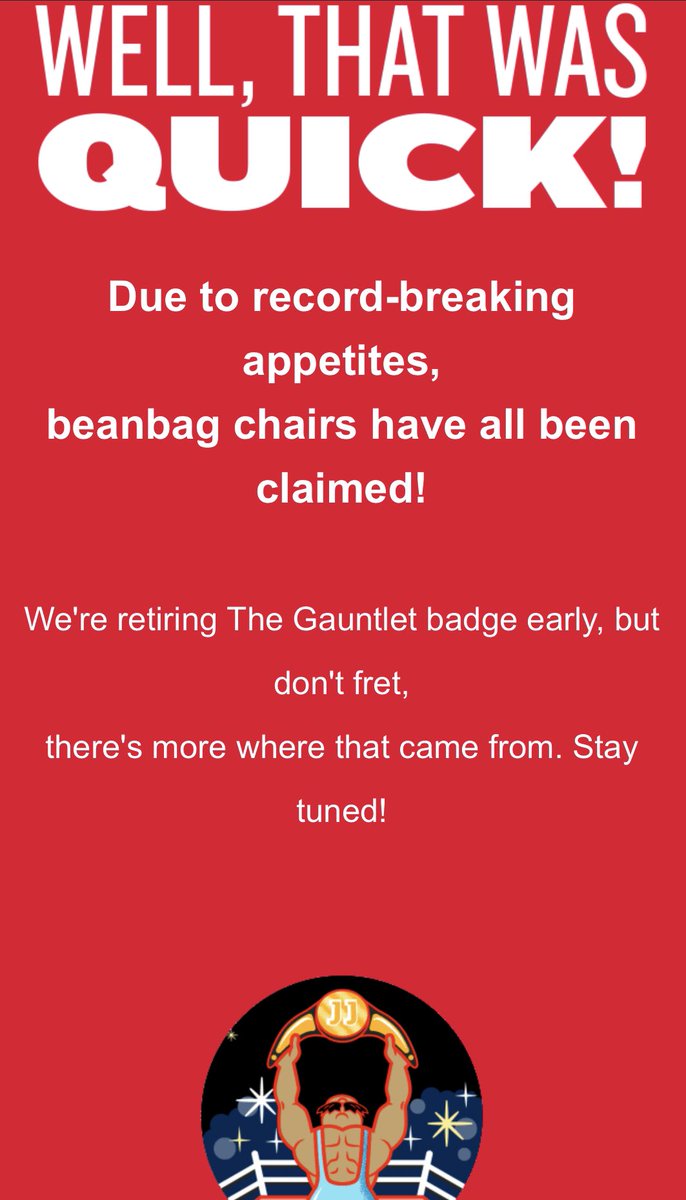 tim_chak's tweet photo. I’ve had more @jimmyjohns sandwiches in the last two weeks than I’ve had in the last 5 years because of the #GauntletChallenge, just to see this… I will never trust anything coming from Jimmy John’s again…and yesterday will likely be my last sandwich from there in a LONG time https://t.co/Xf6GvMPoSa