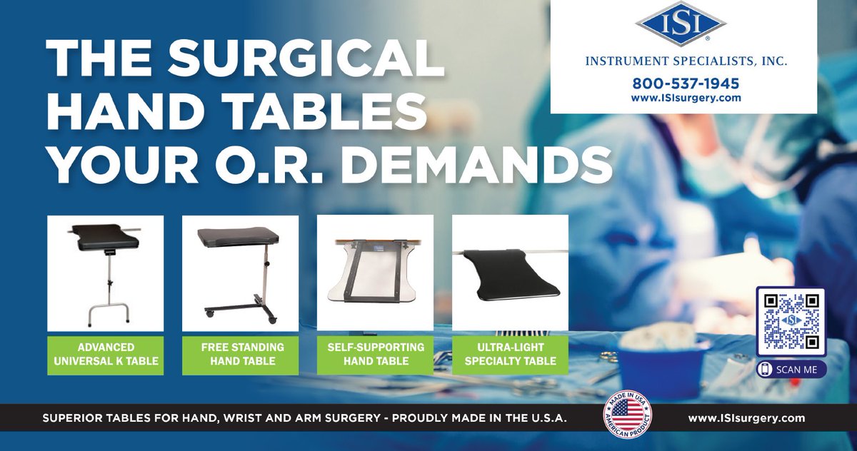 ISIsurgery's tweet photo. Instrument Specialists, Inc. offers a variety of Surgical Hand Tables - Visit our website for more information to find our which one suits your needs best:

https://t.co/IcOxQRjxeX https://t.co/nsROZ6ocI8