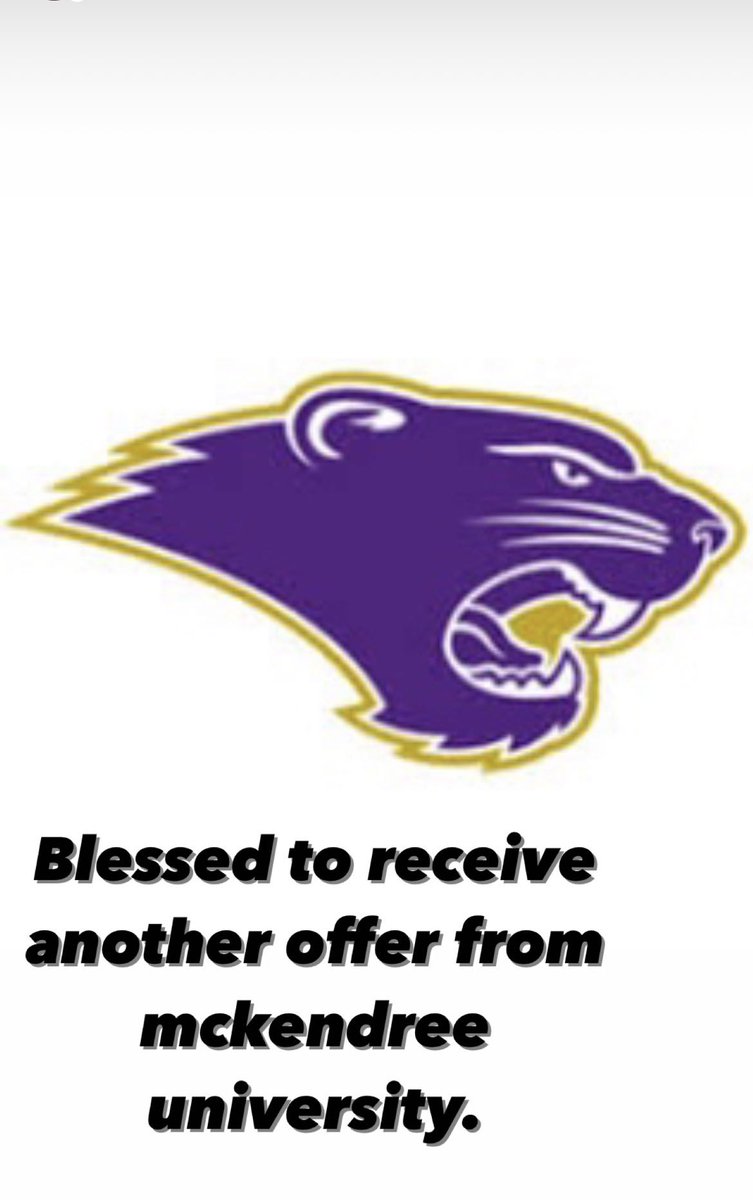 Blessed to receive another offer from mckendree university