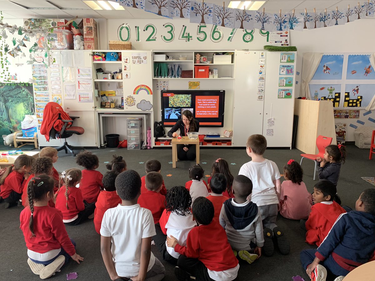 NewParkPrimary's tweet photo. RM have been learning about fire today! We learnt what 3 things a fire needs to burn, ask your child can they name them? We then explored what happened when Mrs Moorcroft placed different objects in the fire. We were all fascinated with our experiment! π₯ #NP_RM #NP_Science https://t.co/OvW1AVbD94