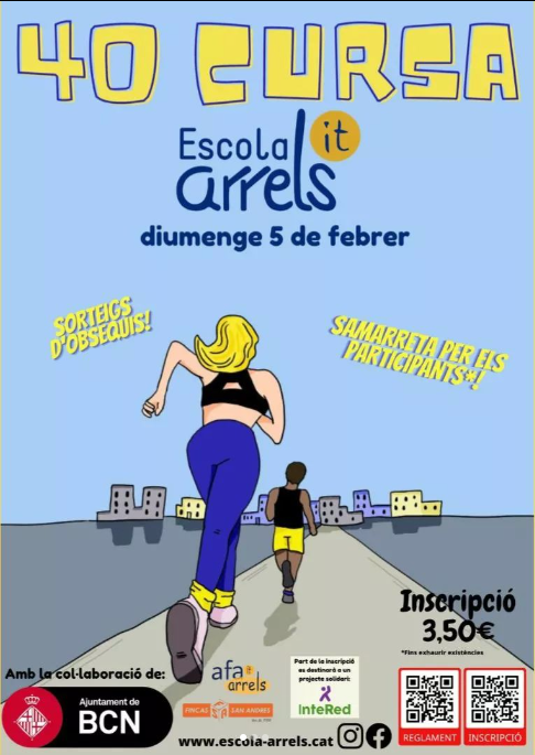 ejozg's tweet photo. I diumenge vinent l'@EscolaArrels celebra la 40a edició de la seva CURSA ARRELS, al barri @BCN_SantAndreu i com altres comerços, el @caprabo col.labora amb productes #bravocaprabo https://t.co/6AgrVGhMZx @InteRed_ong https://t.co/lsKgojx9MN