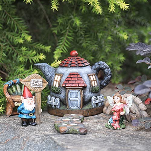 CheasyLtd's tweet photo. Fairy Garden Gnome Accessories Kit – Hand Painted Miniature Teapot Fairy House Figurine Set of 6 pcs, Indoor &amp; Outdoor Holiday Ornaments Gifts for Mom Girls Boys Adults, Yard Lawn Decor – Cheasy Ltd. https://t.co/FtXffmS7oo https://t.co/sC0AC3sQHZ