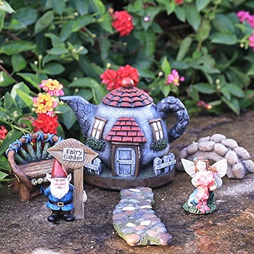 CheasyLtd's tweet photo. Fairy Garden Gnome Accessories Kit – Hand Painted Miniature Teapot Fairy House Figurine Set of 6 pcs, Indoor &amp; Outdoor Holiday Ornaments Gifts for Mom Girls Boys Adults, Yard Lawn Decor – Cheasy Ltd. https://t.co/FtXffmS7oo https://t.co/sC0AC3sQHZ