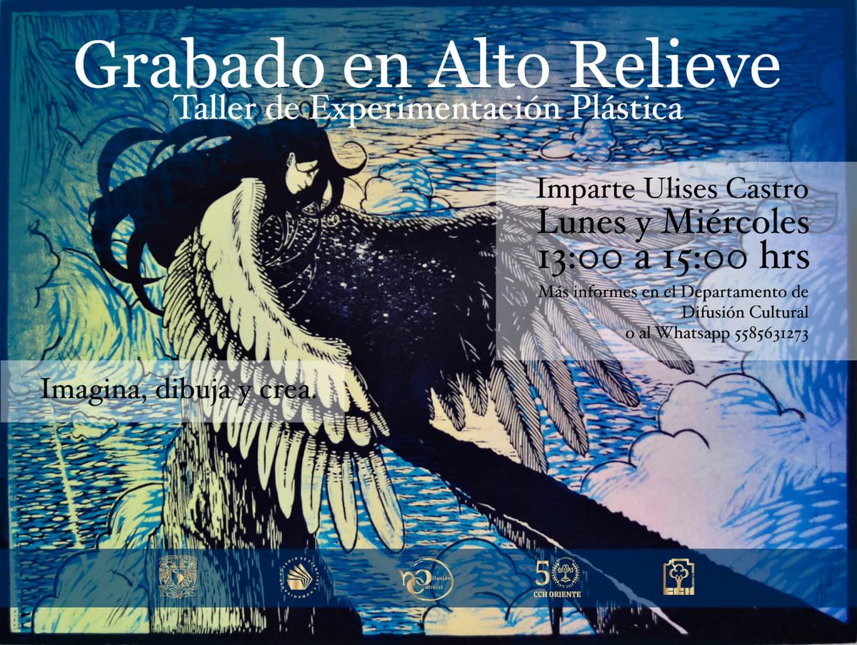 CCHOte_UNAM's tweet photo. ¿Te gustaría aprender sobre el grabado en alto relieve o ilustración científica? ¡Eso y mucho más aprenderás con los siguientes cursos culturales que el plantel tiene para ti! 😎👇🏻 https://t.co/xhzqI8RY2J