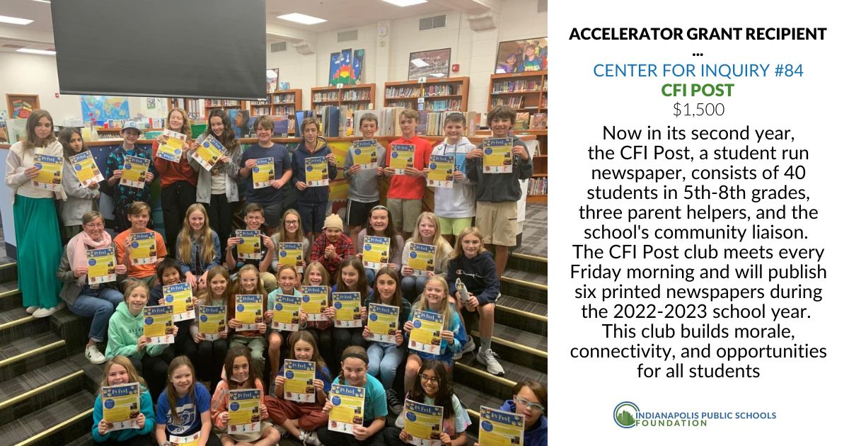 IPSFund's tweet photo. Read all about it! Thanks to the support of Education Equity Fund donors, students at CFI 84 are able to participate in an enrichment opportunity again this year.

#EducationEquity #AcceleratorGrants

@IPSSchools @IPS_CFI https://t.co/uLlEsmrwbX