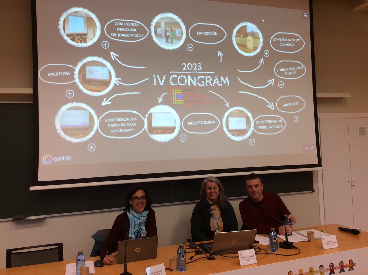 GrupGIEL's tweet photo. Recta final de #Congram23: empieza la sesión de relatores con @anabella_poggio (@GelpPuan), Llorenç Comajoan y Mariona Casas (@grupGlossa @uvic_ucc) https://t.co/Yv3rgD7m7R