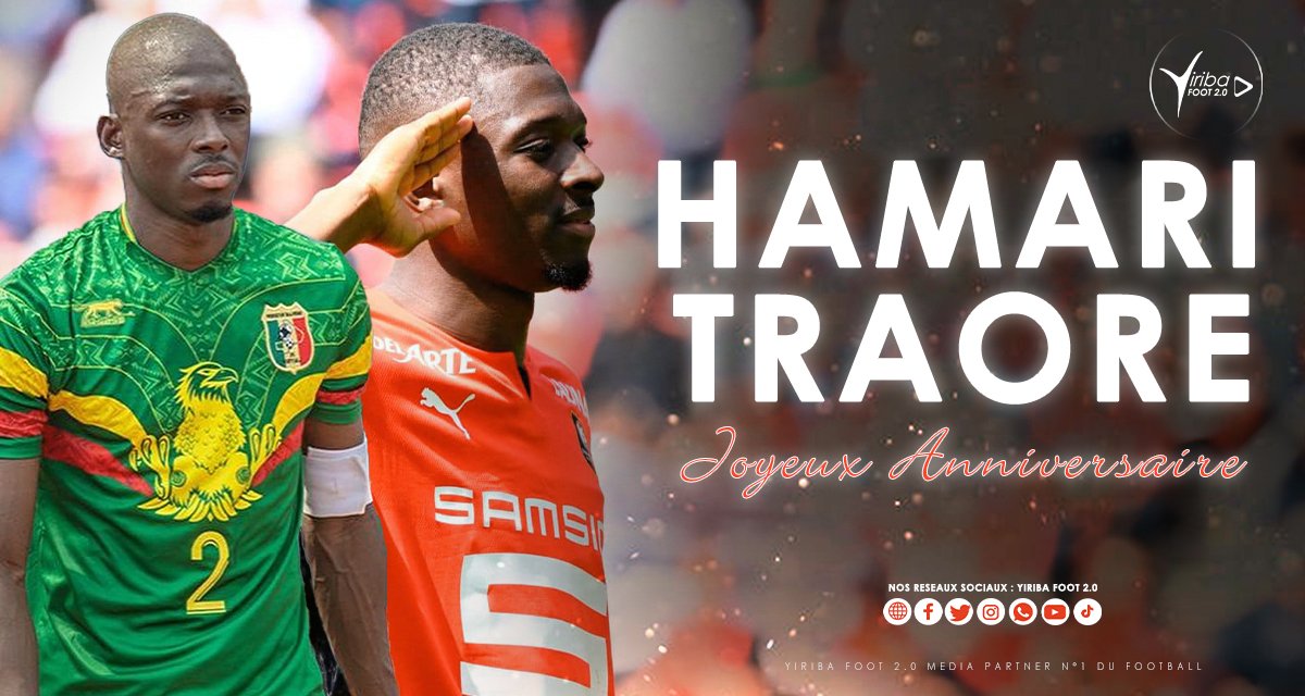 Yiribafoot's tweet image. Yiriba Foot 2.0 souhaite un Joyeux Anniversaire au Capitaine des Aigles 🇲🇱 #Hamari_Traoré

HBD #HT2