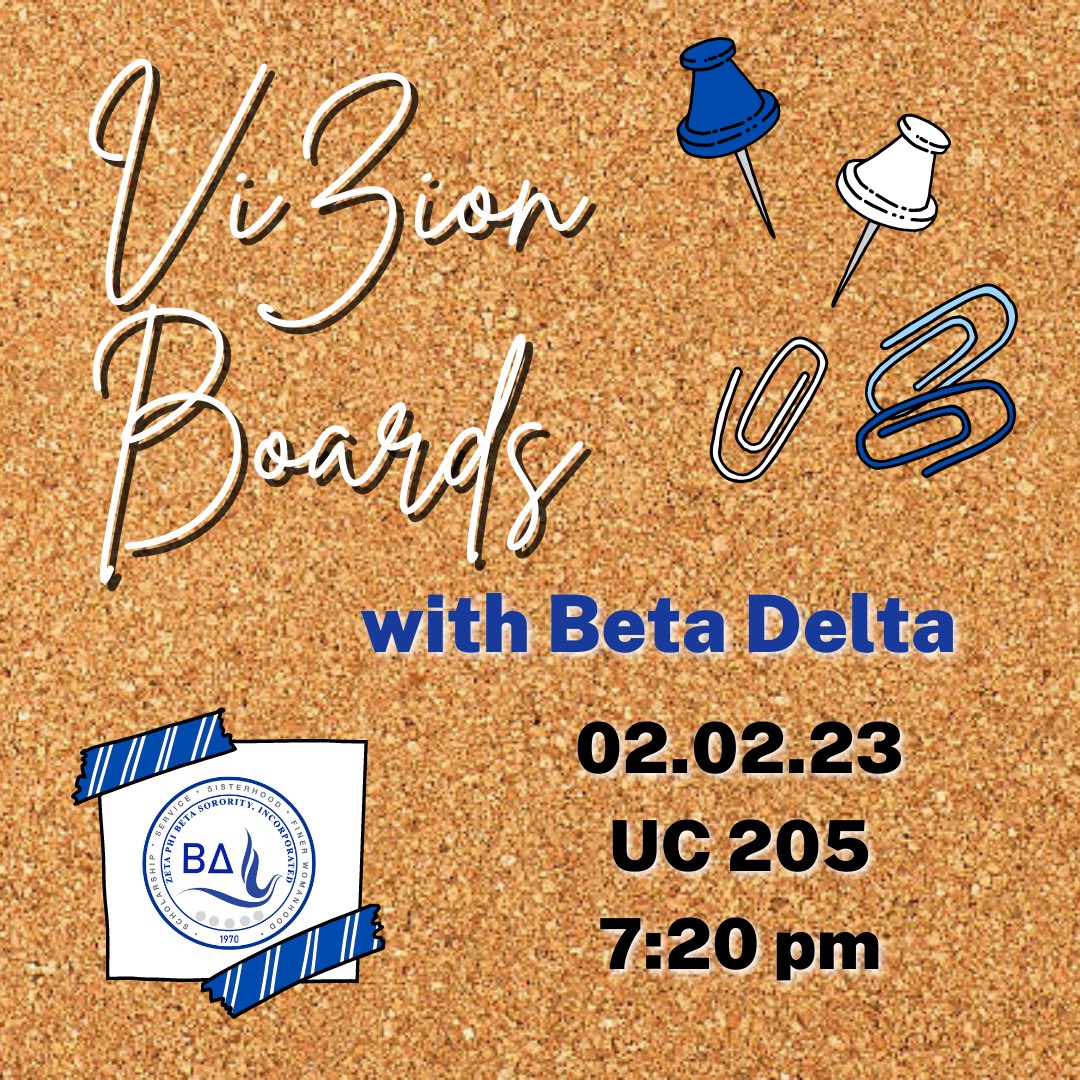 How do you enviZion your future?

Join us next week as we kick the year off with vision boards!! 💙🤍 
#zetaphibeta #xula