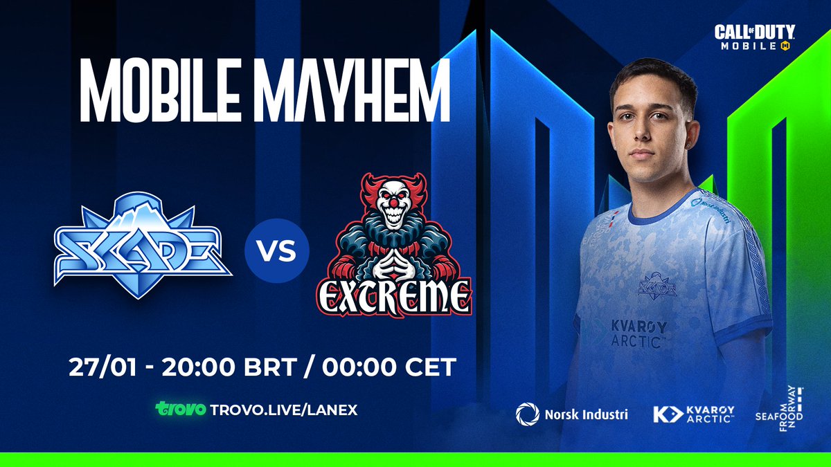 💥 Today we hunt Extreme! 

🏟️ | <a href="/MobileMayhemGG/">CauseMayhem🔥</a>
📺 | Trovo.live/LaneX
⏰ | 20:00 (BRT)

#causemayhem #CoDMobile