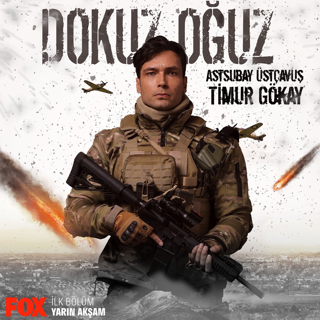 dokuzoguzdizi's tweet photo. Hem iyi bir baba hem de çok yetenekli bir asker olan Astsubay Üstçavuş Timur Gökay,  Yüzbaşı Batur’la birçok operasyona katılmıştır. Yüzbaşı Karanlık’ın gözünden ne yapacağını anlar ve hemen harekete geçer.

#DokuzOğuz yarın 20.00’de #FOX’ta başlıyor!💥 @GoldYapim @FOXTurkiye https://t.co/yrGD6JH7LF