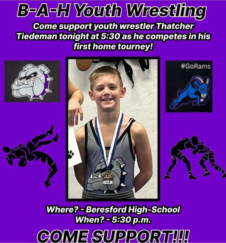 Beresford School on Twitter Support Youth Wrestling and Thatcher
