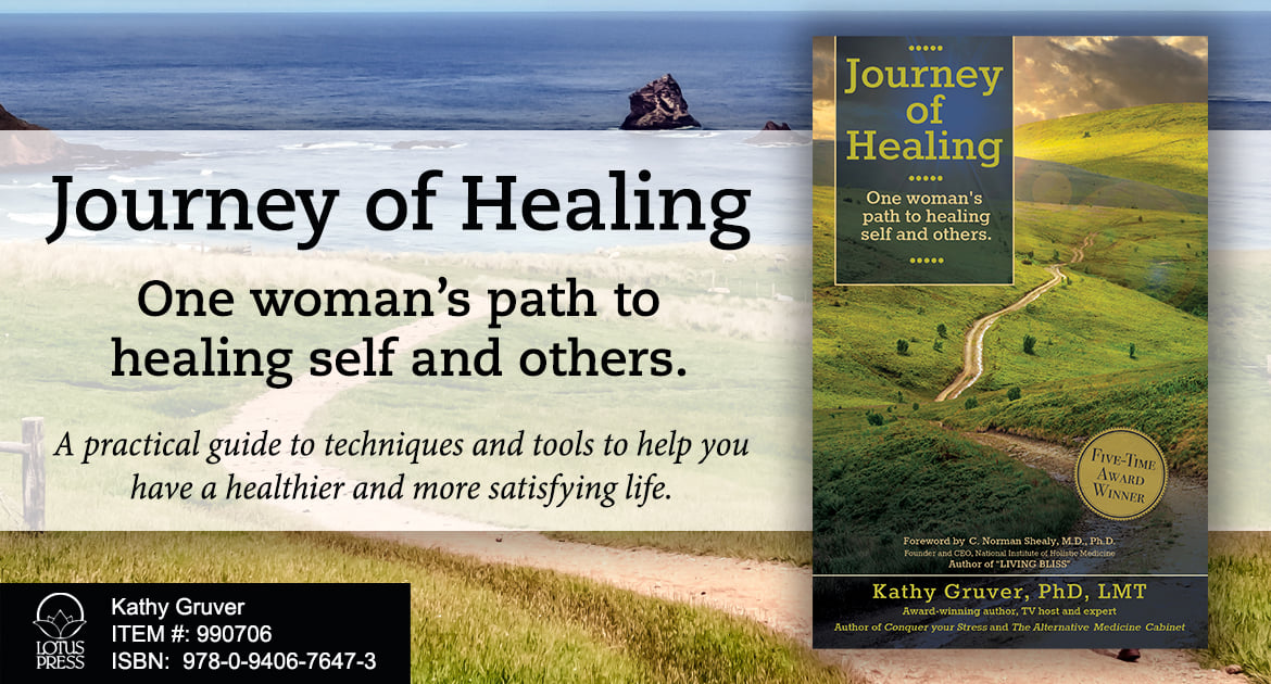 Journey of Healing - Gruver, Kathy.  One woman's path to healing self and others.  A practical guide to techniques and tools to have a healthier and more satisfying life.  TheAlternativeMedicineCabinet.com
lotuspress.com/products/journ… #selfhealing #alternativehealing