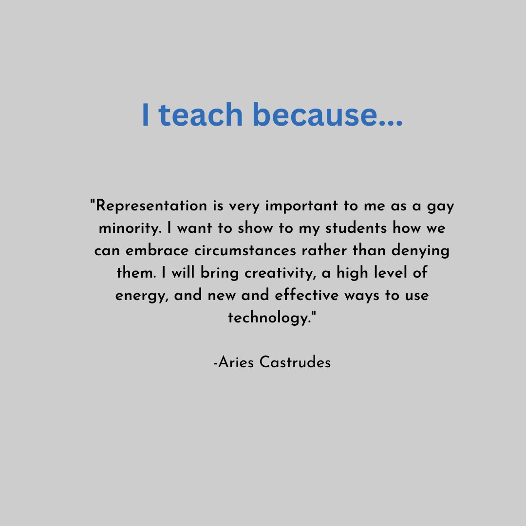 FLI_Educator's tweet photo. Join us as we connect with fellows on their reason ""why"" they became teachers. 
If you are interested in becoming an educator check out or last slide to get more information on our upcoming fellowship. We would love to have you! https://t.co/GLu0KawW75