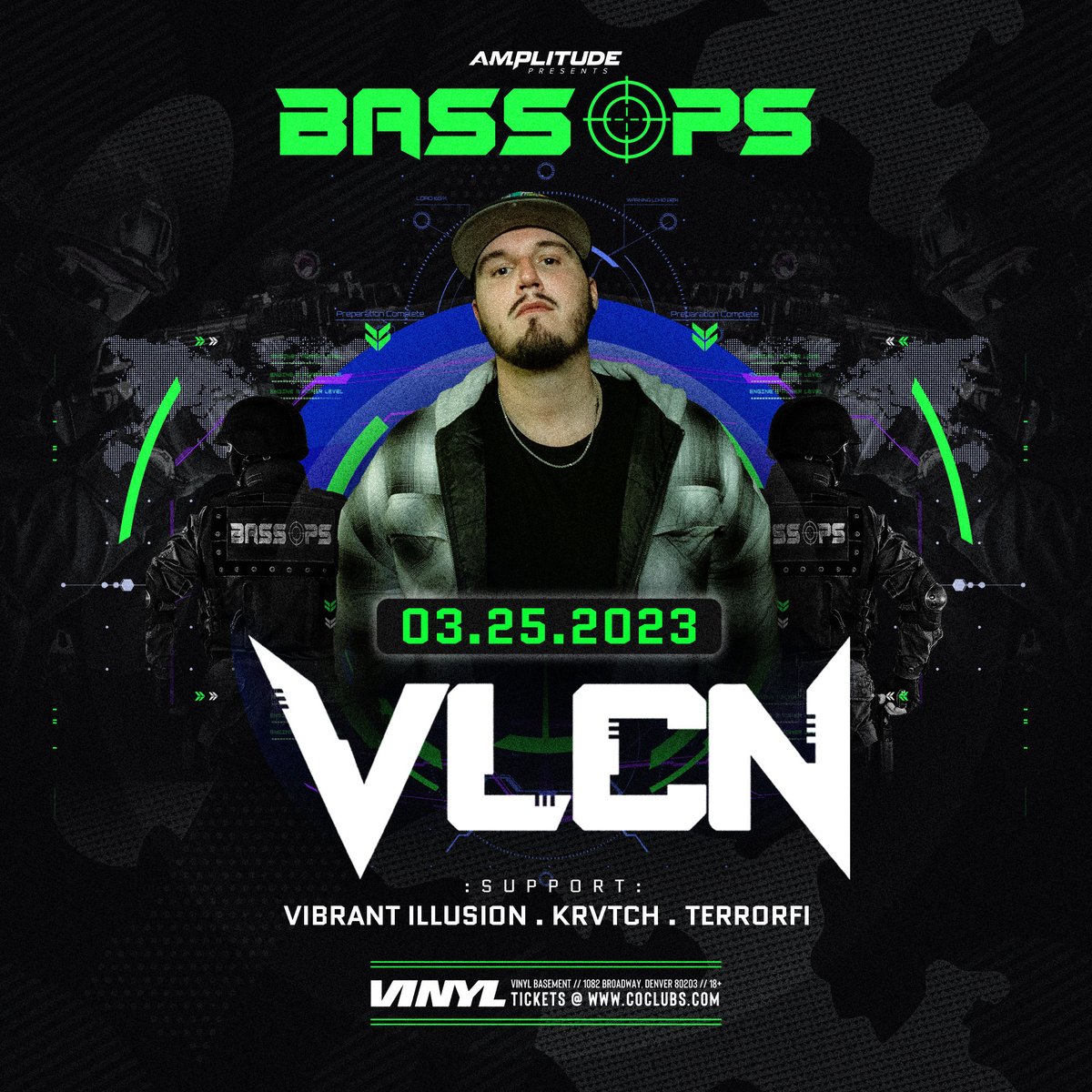 JUST ANNOUNCED 🚨 BASS OPS: MARCH ⚡

3/4/2023 BASS OPS: <a href="/DackJanielsDub/">DACK JANIELS</a>
3/11/2023 BASS OPS: <a href="/Tapebbeats/">Tape B</a>
3/18/2023 BASS OPS: <a href="/ognixinmusic/">OG NIXIN 🥷</a>
3/24/2023 BASS OPS: @vlcnofficial

🎫 Tickets are ON SALE NOW: linktr.ee/AMPLITUDEPRESE…