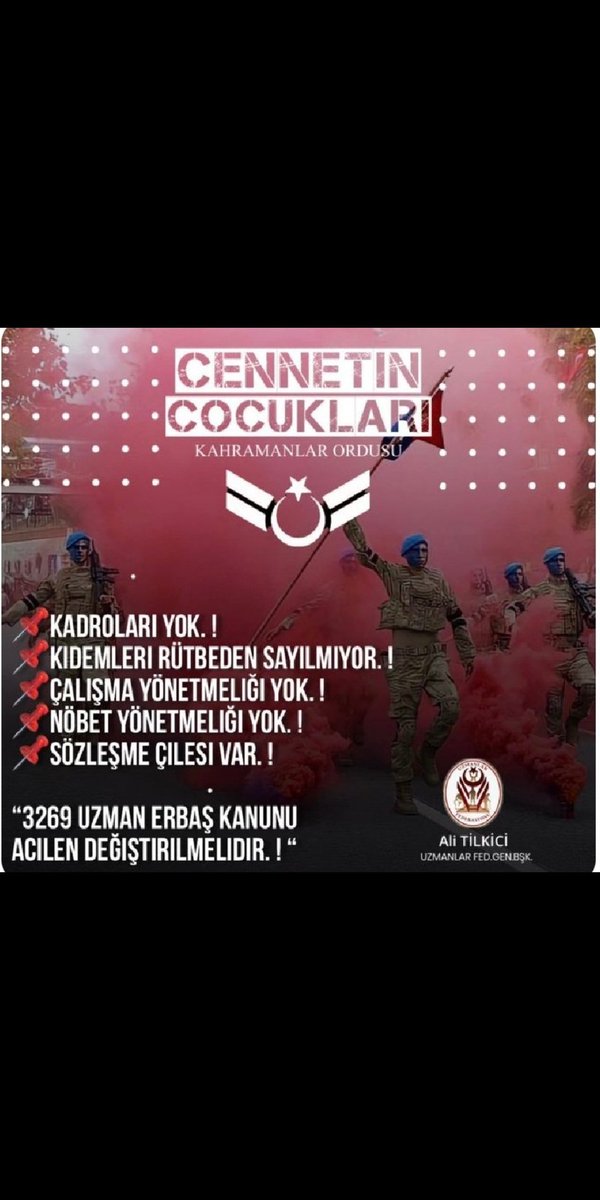 #UzmanÇavuştaSevinsin