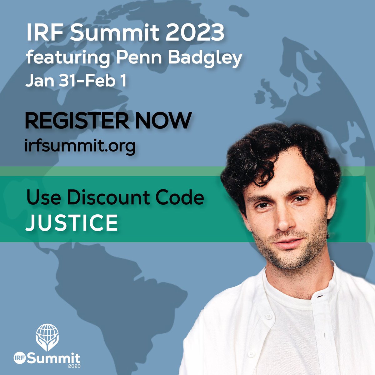 Penn Badgley (@pennbadgley) on Twitter photo Unfettered individual investigation of truth is at the core of freedom of religion or belief. I'll be promoting that principle at the civil society summit for international religious freedom. Join me in D.C. on Jan. 31 & Feb. 1. #IRFSummit2023 irfsummit.org
<a href="/IRFSummit/">IRF Summit</a> Unfettered individual investigation of truth is at the core of freedom of religion or belief. I'll be promoting that principle at the civil society summit for international religious freedom. Join me in D.C. on Jan. 31 & Feb. 1. #IRFSummit2023 irfsummit.org
<a href="/IRFSummit/">IRF Summit</a>